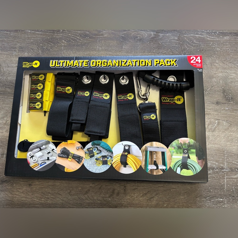 Ultimate Storage Strap Set with Black and Yellow Accents